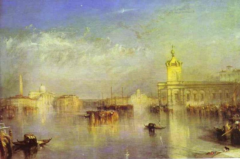 J.M.W. Turner The Dogana, San Giorgio, Citella, From the Steps of the Europa. oil painting picture